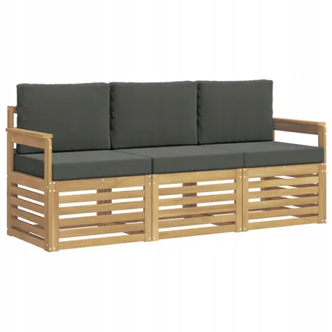 vidaXL Ensemble de canapés d'extérieur 3 pc 3 place – 836502 – image 1