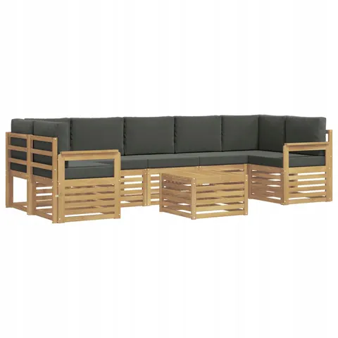 vidaXL Ensemble de canapés d'extérieur 8 pc 7 place – 838902 – image 1