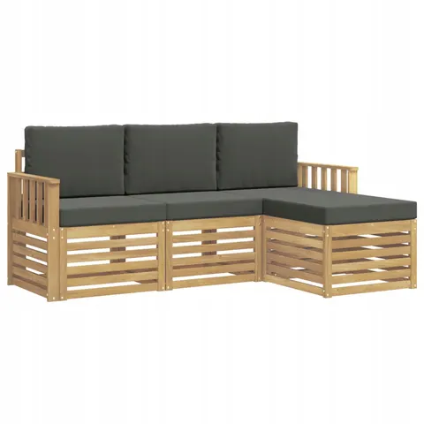 vidaXL Ensemble de canapés d'extérieur 4 pc 4 place – 839756 – image 1