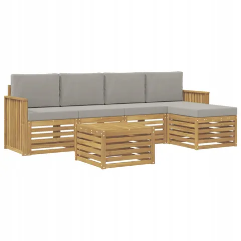 vidaXL Ensemble de canapés d'extérieur 6 pc 5 place – 840592 – image 1