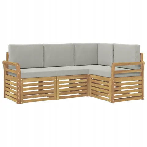 vidaXL Ensemble de canapés d'extérieur 4 pc 4 place – 841049 – image 1
