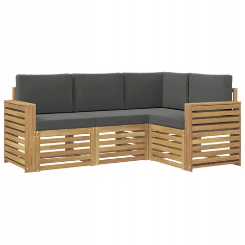 vidaXL Ensemble de canapés d'extérieur 4 pc 4 place – 841100 – image 1