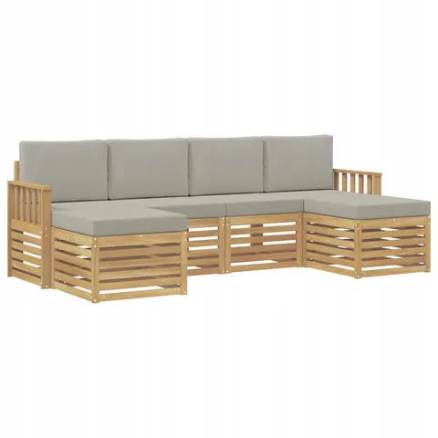vidaXL Ensemble de canapés d'extérieur 5 pc 6 place – 846143 – image 1