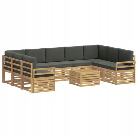 vidaXL Ensemble de canapés d'extérieur 10 pc 9 place – 848956 – image 1
