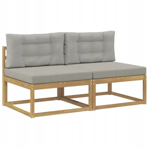 vidaXL Sofa de milieu extérieur 2 pc 2 place Polyester – 517813 – image 1