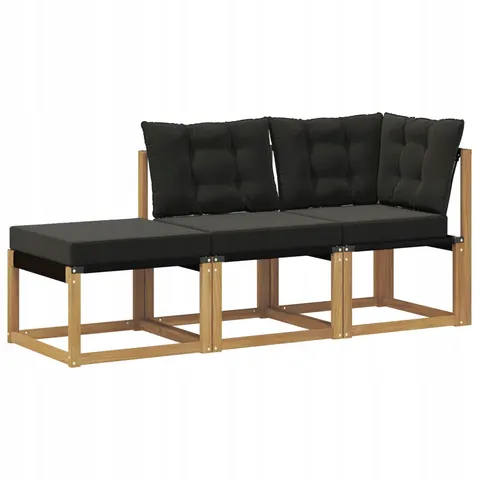 vidaXL Unité de canapé sectionnel 3 pc 3 place – 518704 – image 1
