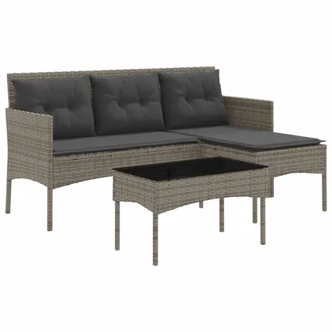 vidaXL Ensemble de canapé de jardin 2 pc polyrotin – 591899 – image 1