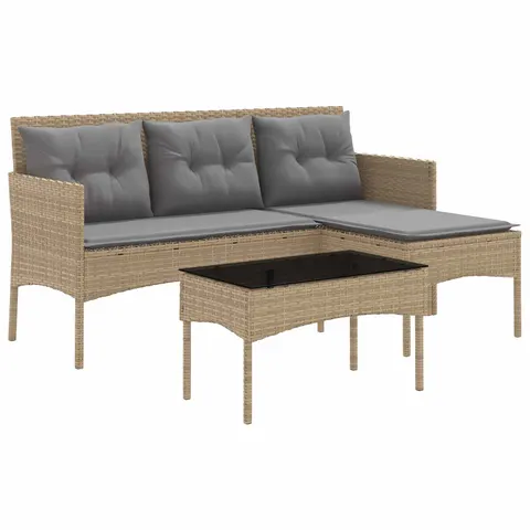 vidaXL Ensemble de canapé de jardin 2 pc polyrotin – 591905 – image 1