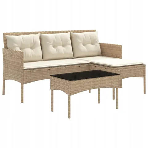 vidaXL Ensemble de canapé de jardin 2 pc polyrotin – 591912 – image 1
