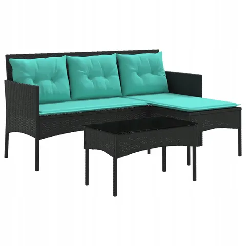 vidaXL Ensemble de canapé de jardin 2 pc polyrotin – 591950 – image 1
