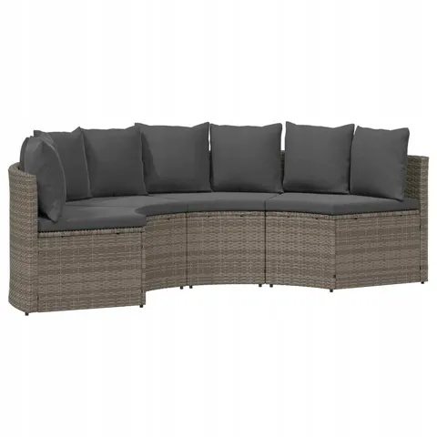 vidaXL Ensemble de Canapés 4 pc Gris – image 1