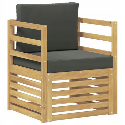 vidaXL Ensemble de canapés d'extérieur Polyester Blanc et anthracite – 651079 – image 1