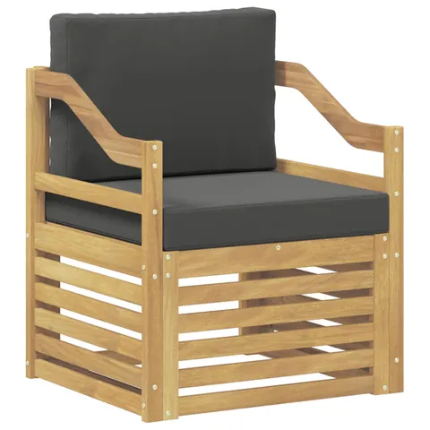 vidaXL Ensemble de canapés d'extérieur Polyester Blanc et anthracite – 651420 – image 1