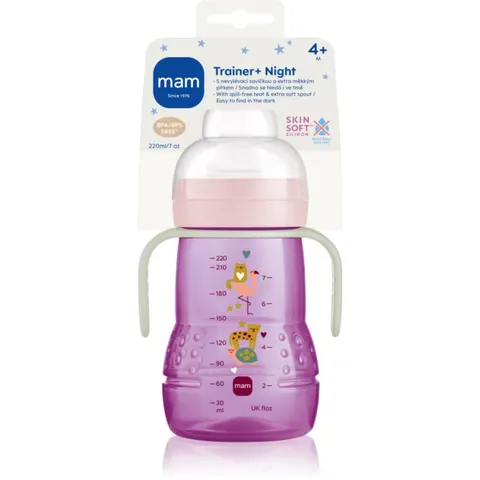 MAM Trainer Night gourde Violet 4m+ 220 ml – image 1