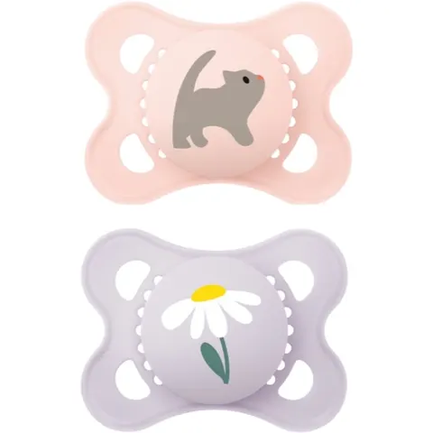 MAM Original 0+m dummy Pink/ Purple 2 pc – image 1