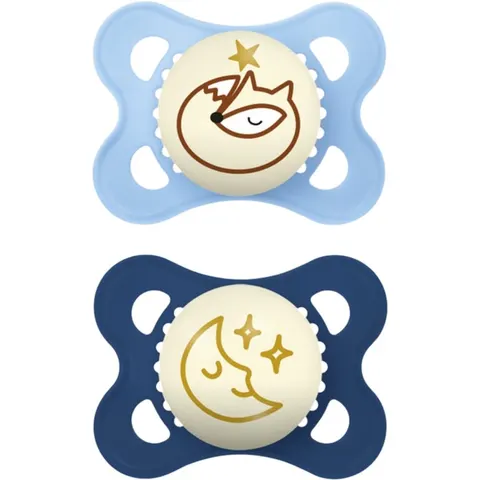 MAM Original Night 0m+ dummy Blue 2 pc – image 1