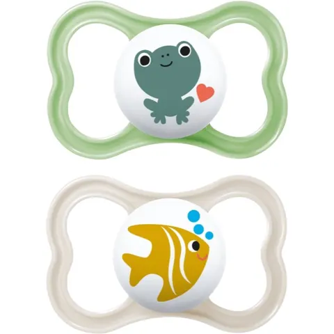 MAM Air 6+ months dummy Green/ Grey 2 pc – image 1