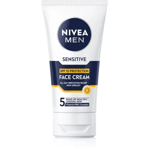 NIVEA MEN Sensitive crema protettiva per uomo SPF 15 75 ml – immagine 1
