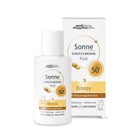 Sonne Schutz & Bräune Fluid Bronze LSF 50+ – Bild 1