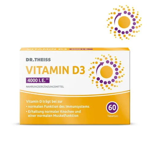 Dr. Theiss Vitamin D3 Tabletten 4000 I.E. – Bild 1