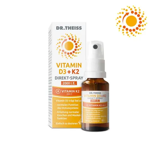 Dr.Theiss Vitamin D3 + K2 Direkt-Spray 2000 I.E. – Bild 1