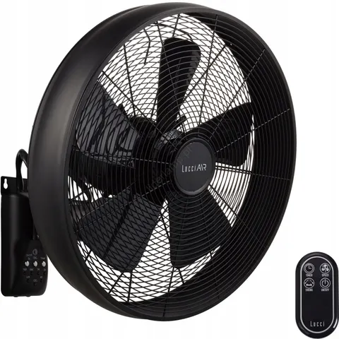 Wentylator ścienny Beacon Breeze, czarny, Ø 41 cm – zdjęcie 1