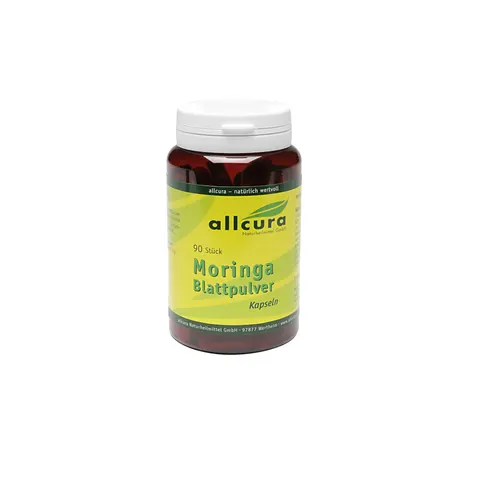 allcura Moringa Blattpulver Kapseln – Bild 1
