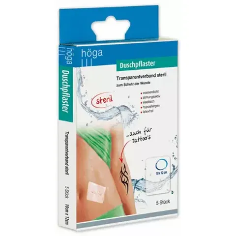 Duschpflaster 10x12 cm Transparentverband steril – Bild 1