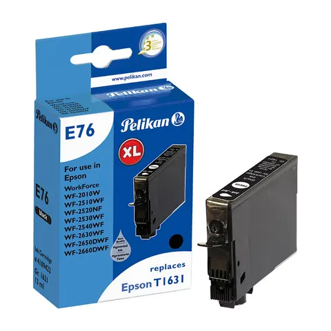 Pelikan Tinte Epson E76 T1631 schwarz kompatibel – Bild 1