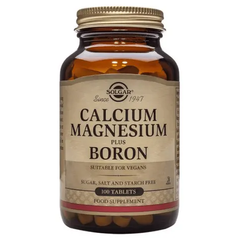 Solgar Calcium-Magnesium-Plus-Bor-Tabletten 100 Units – Bild 1