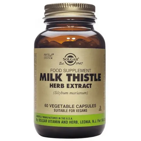 Solgar Milk Thistle 60 Vegetable Capsules – image 1