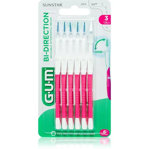 Interdentale ragers roze, 6 stuks – afbeelding 1