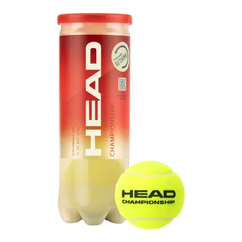 Bote 3 Bolas De Tenis Head Championship – Amarillo – imagen 1