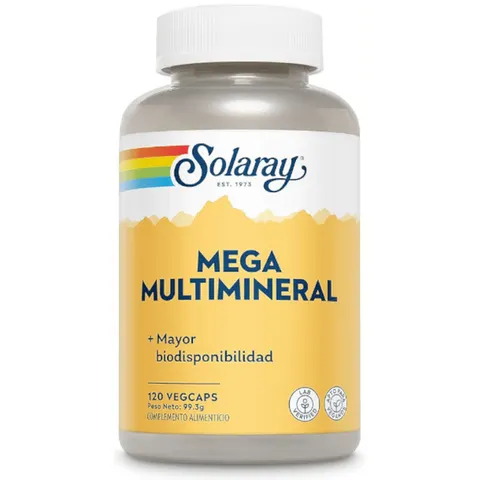 Solaray Mega Multi Mineral 120 Vegetable Capsules – image 1
