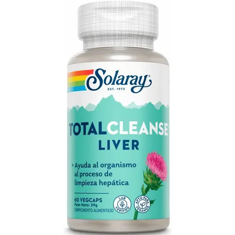 Solaray Total Cleanse Liver 60 Vegetable Capsules – image 1