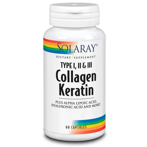 Solaray Collagen Keratin 60 Capsules – image 1