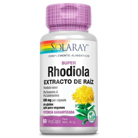 Solaray Super Rhodiola 60 Cápsulas Vegetales – imagen 1