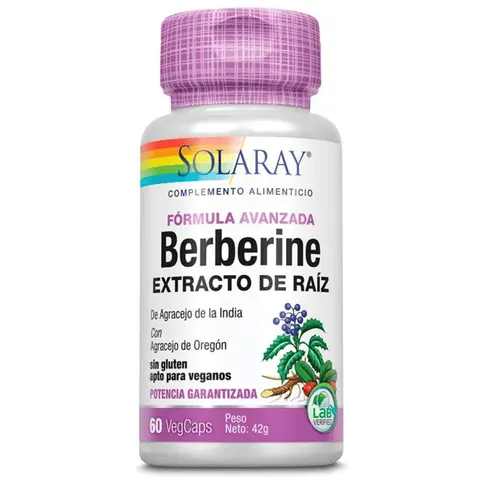 Solaray Berberine 60 Cápsulas Vegetales – imagen 1