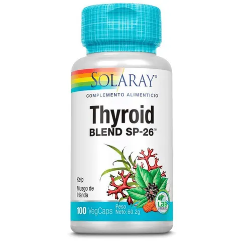 Solaray thyroid blend 100cap. – imagen 1