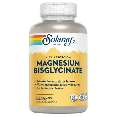Solaray bisglycinato magnesio 120cap. – imagen 1