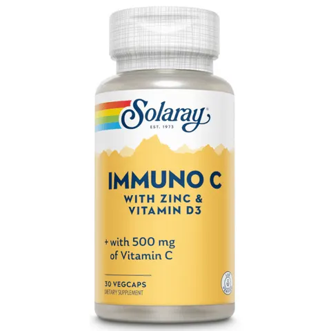 Solaray immuno c +d3+zn 30vcap. – imagen 1
