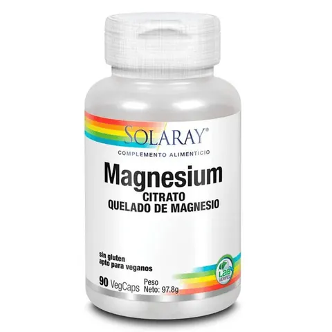 Solaray Magnesium Citrate 90 Capsules – image 1