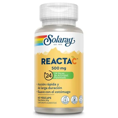 Solaray Reacta C 500 mg 60 Cápsulas Vegetales – imagen 1