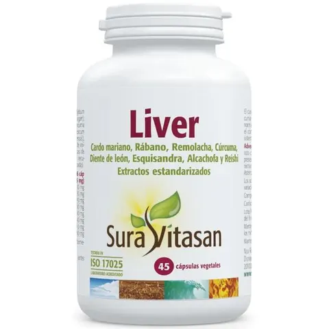 Sura Vitasan Liver 45 caps – imagen 1