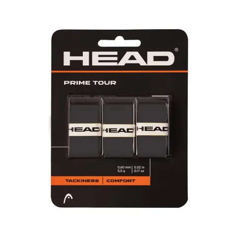 Head Prime Tour Overgrip 3 Pack Black – image 1