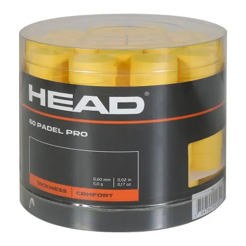 Cubo 60 Uds. Overgrips Head Padel Pro Amarillo – imagen 1