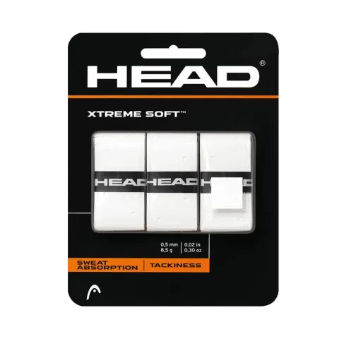 Head Xtreme Soft 3 Pack Tennis - Padel Overgrip wit – afbeelding 1