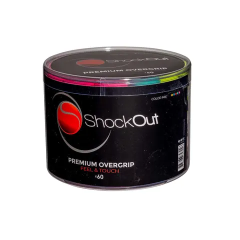 Tambor Shockout X60 Overgrips Premium Multicolor Liso – imagen 1
