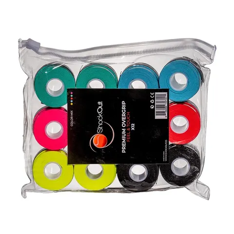 Bolsa Shockout X12 Overgrips Premium Multicolor Liso – imagen 1