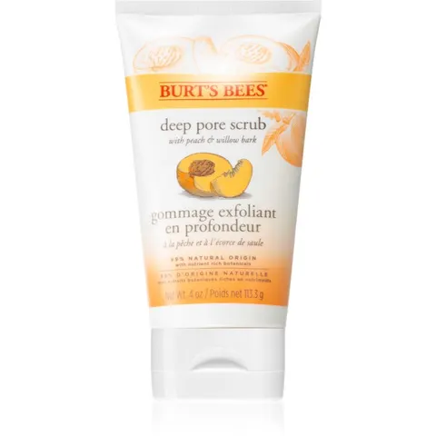 Burt’s Bees Peach & Willow Bark deep cleansing scrub 113.3 g – image 1